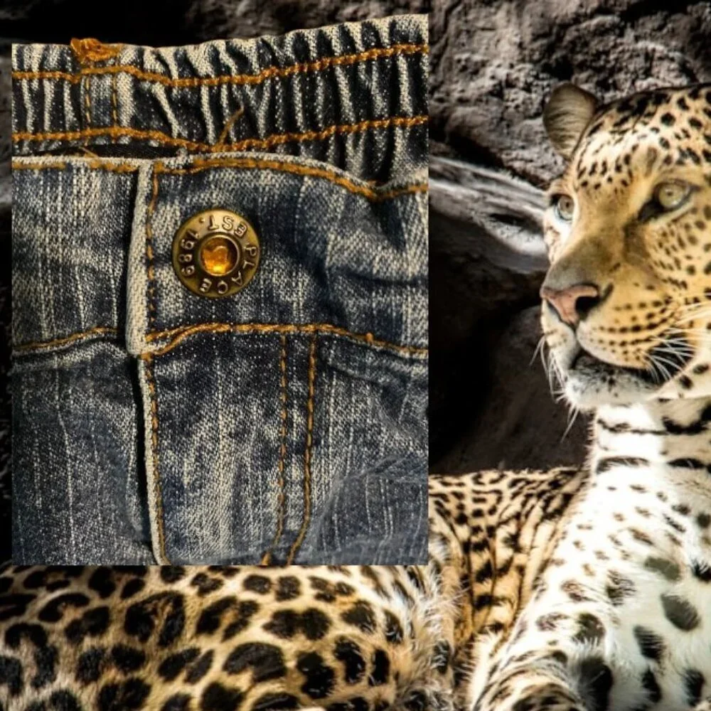 The Children's Place Leopard Ruffle Jeans